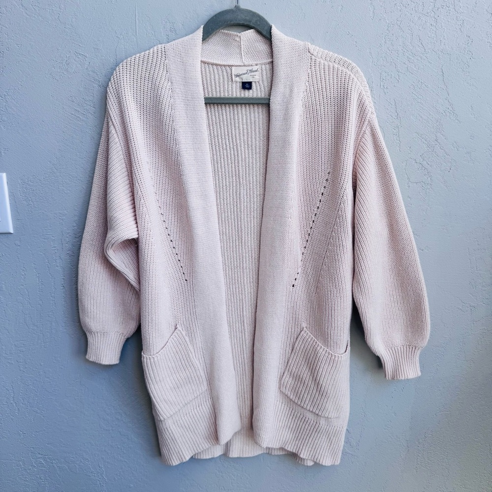 Nwot Universal Thread Open-Front Knit Cotton Card… - image 1